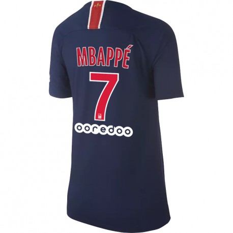 Maillot junior Mbappé PSG domicile 2018/19 sur Foot.fr
